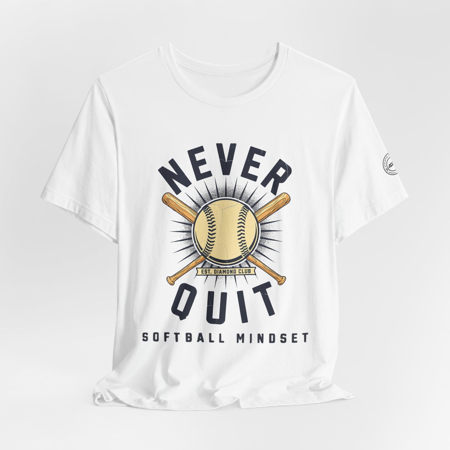 Never Quit Softball Mindset Graphic Tee