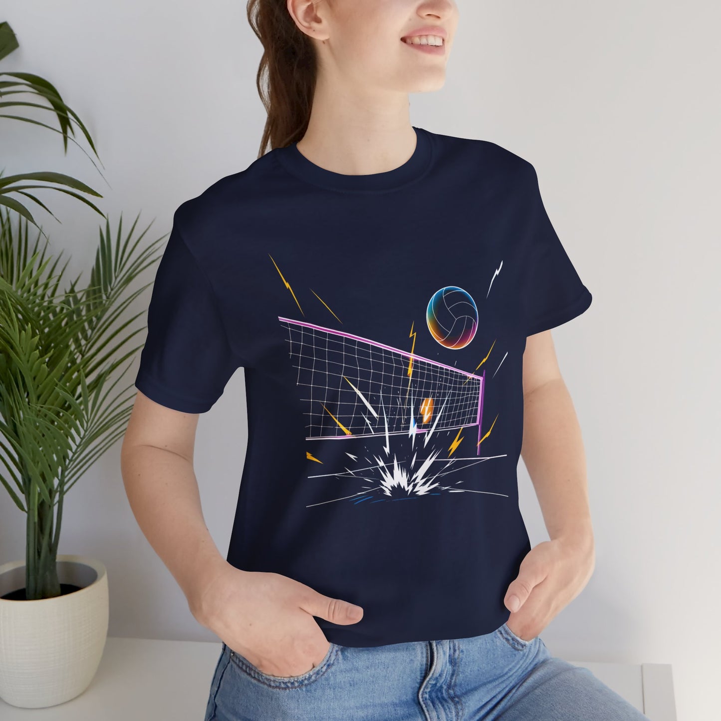 Retro Voltage Volleyball Tee | Athletic Pride Gear