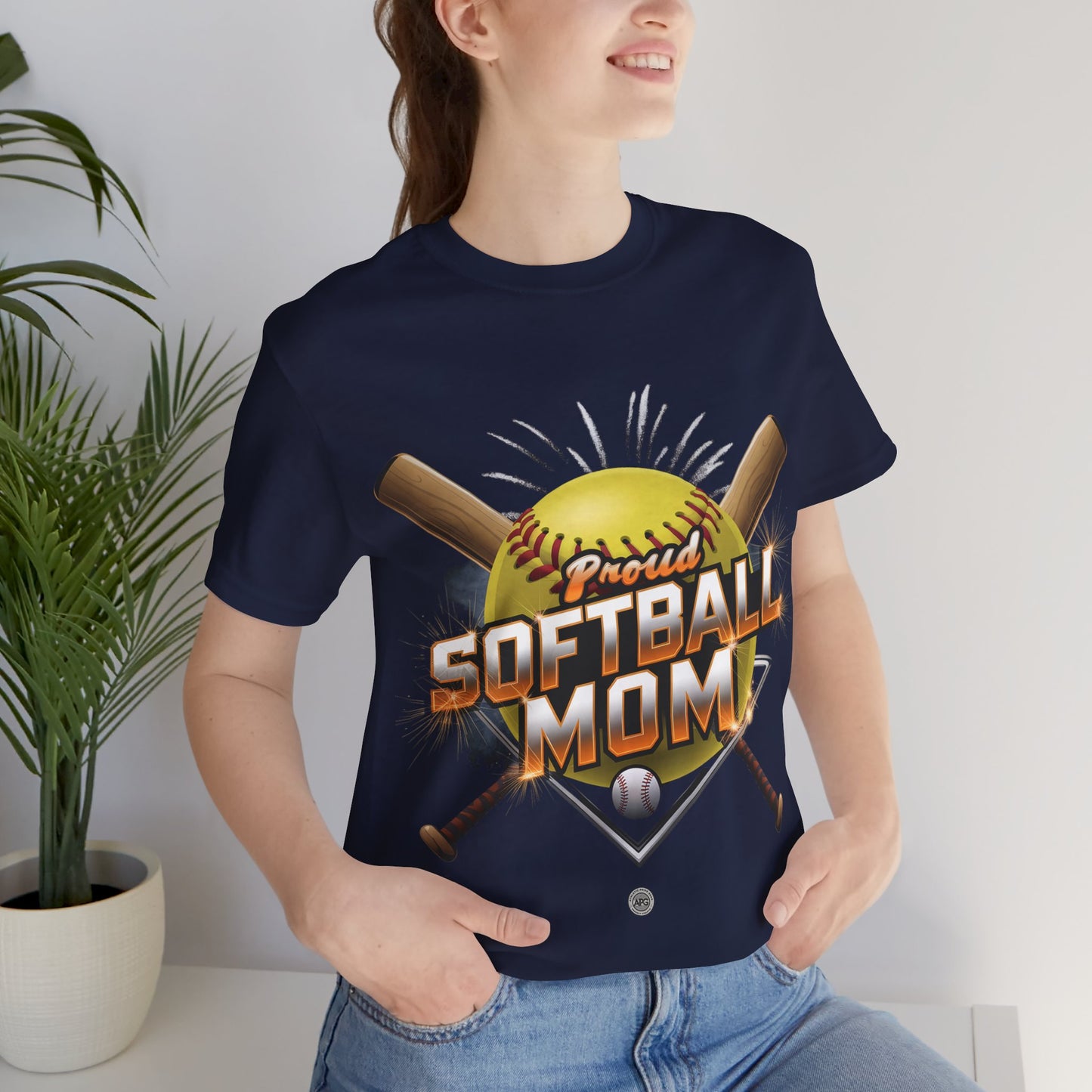 Proud Softball Mom T-Shirt