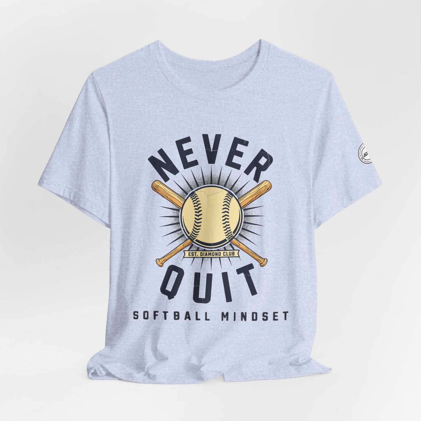 Never Quit Softball Mindset Graphic Tee