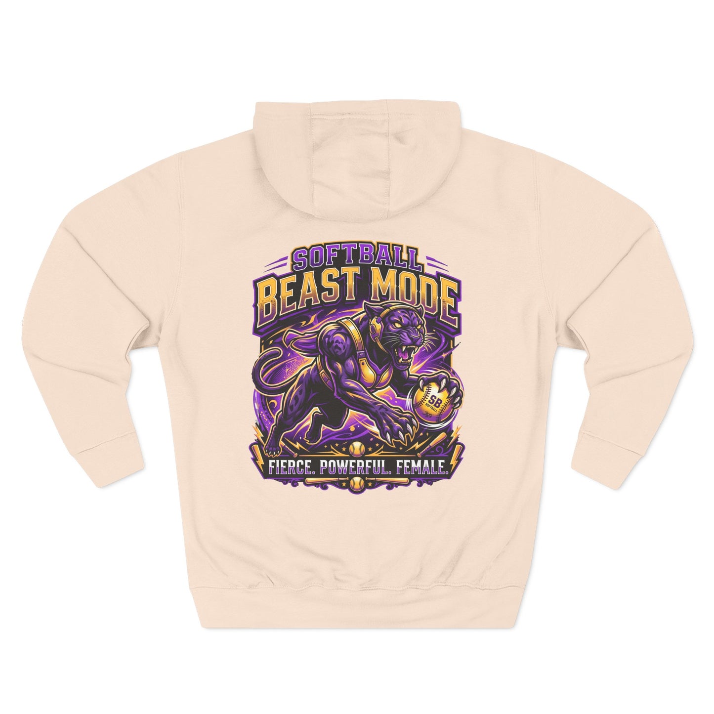 Softball Beast Mode Panther Hoodie