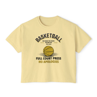 Full Court Press Basketball Boxy Tee