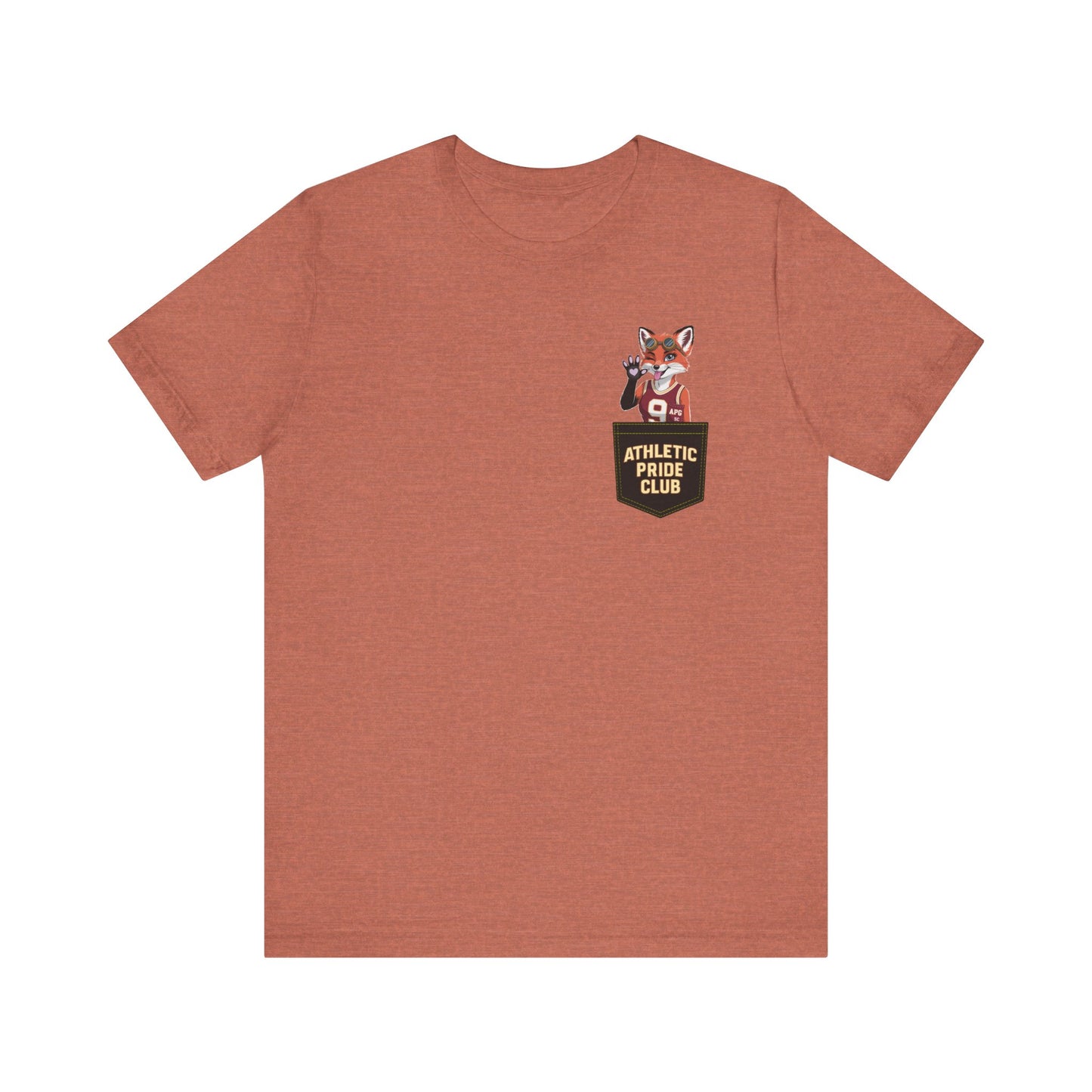 Basketball Pocket Tee - Sexy Red Fox Pocket Design -SC 9