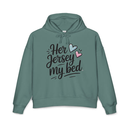 Her Jersey My Bed Mid-Length Hoodie