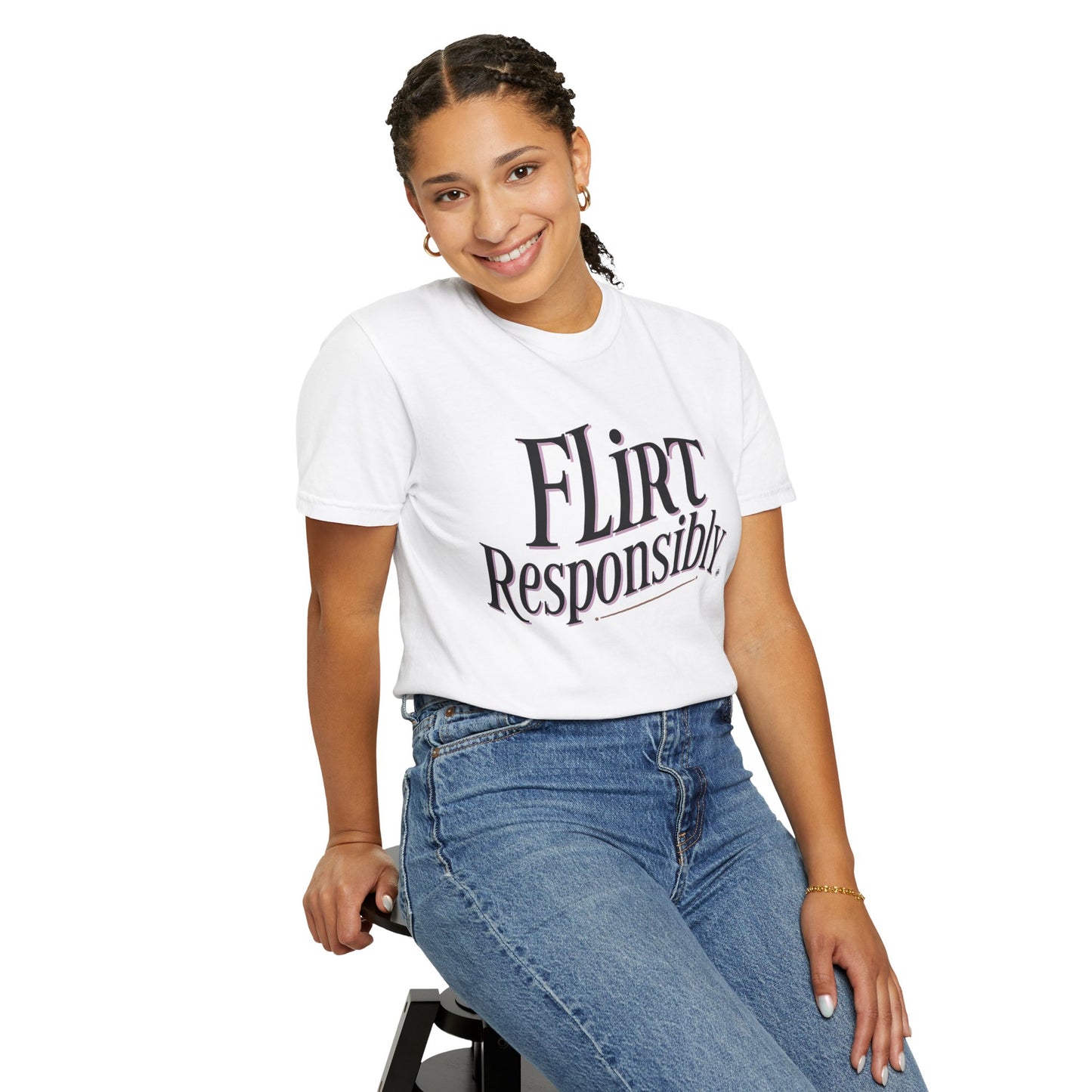 Unisex Tomboy T-shirt - 'Flirt Responsibly'