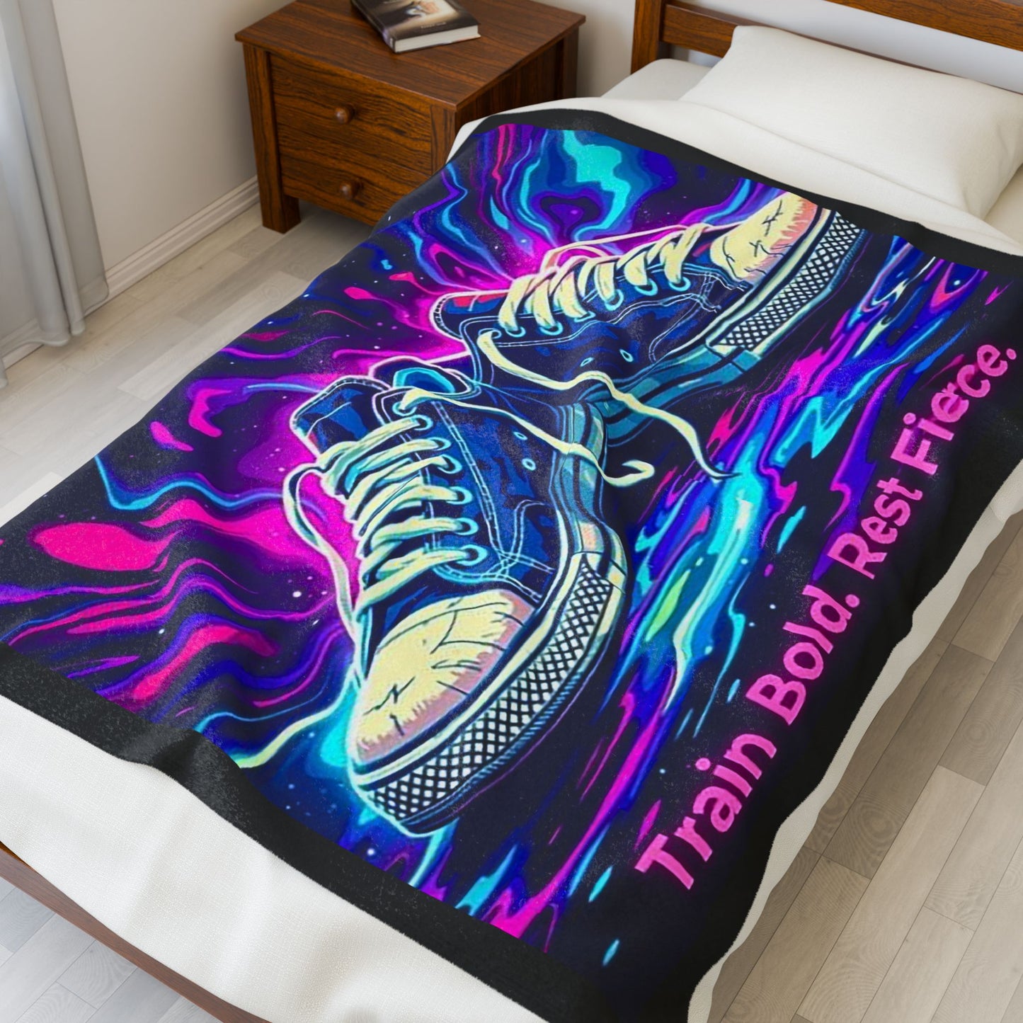 Velveteen Plush Blanket - 50" × 60" - Athlete Gift Idea