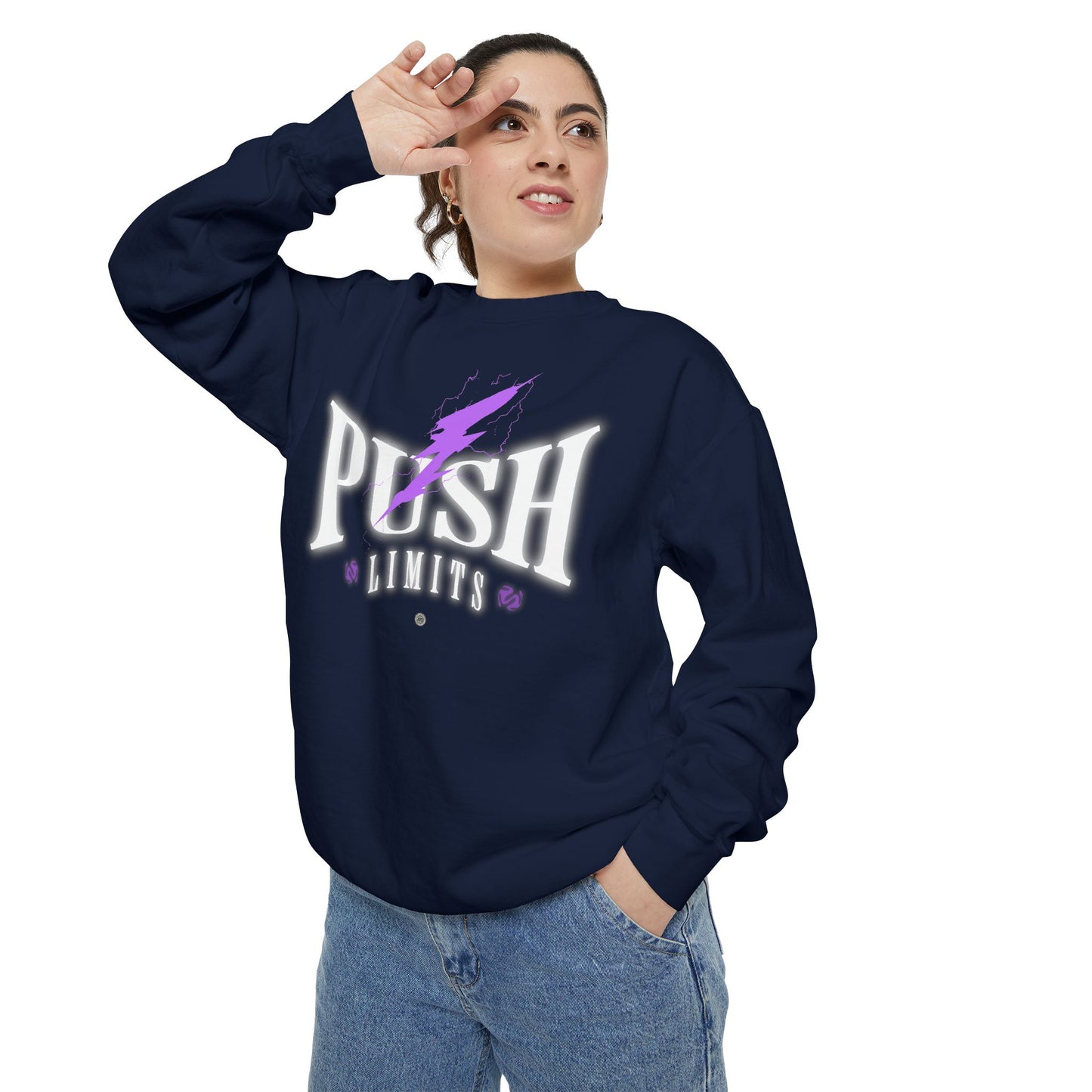 Push Limits Motivational Heavyweight Sweatshirt