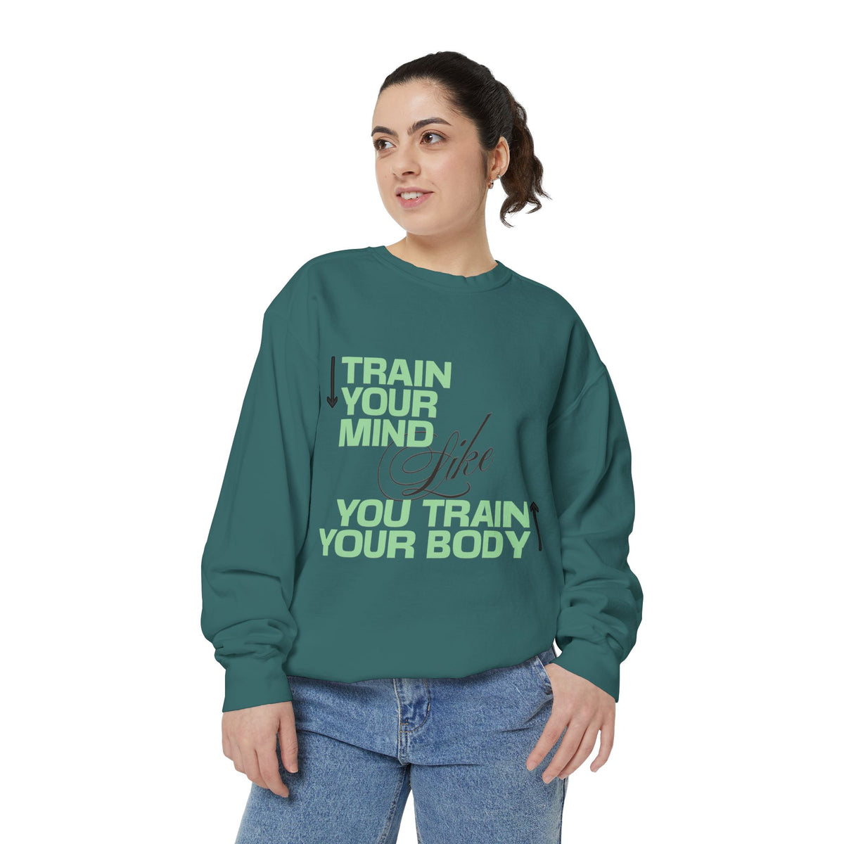 Train Your Mind Like You Train Your Body - Motivational Fitness Sweatshirt