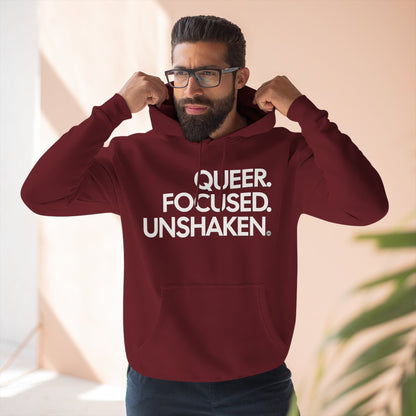 Queer. Focused. Unshaken. 80/20 Cotton-Blend Hoodie