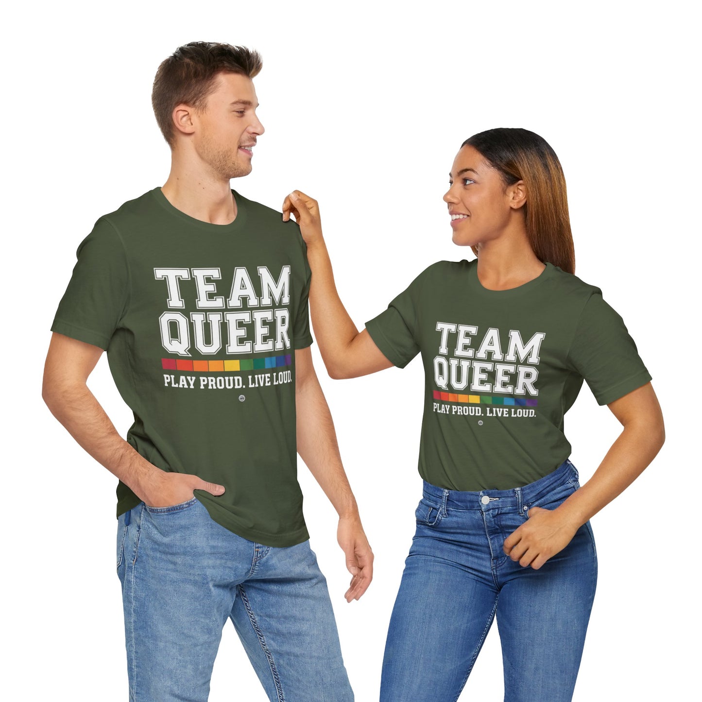 Unisex Tee - "Team Queer - Play Proud Live Loud"