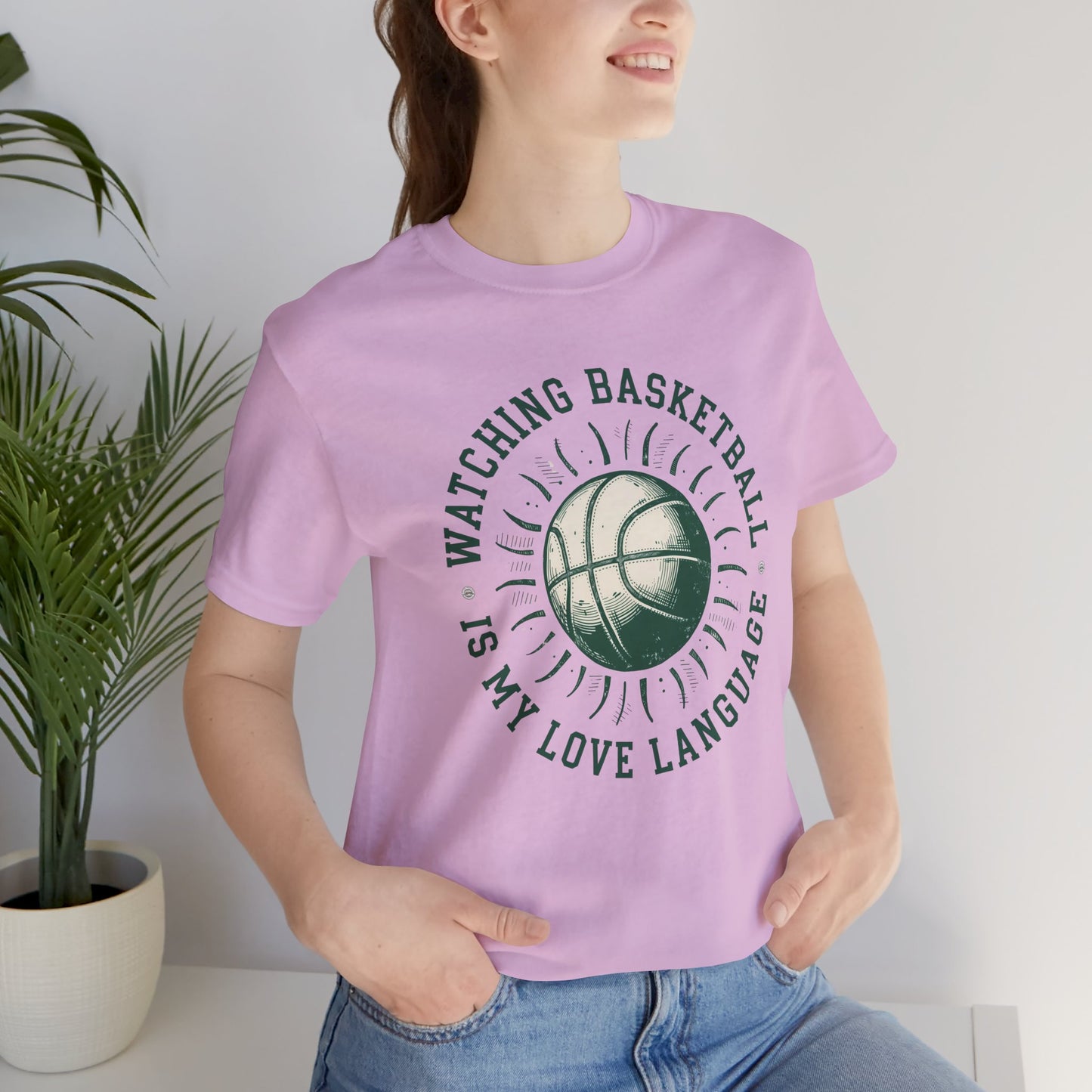 Watching Basketball Is My Love Language Shirt | Vintage Basketball Tee