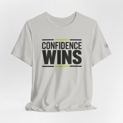 Confidence Wins Tee with Sleeve Logo T-Shirt