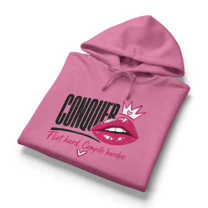 Conquer Flirt Hard Mid-Length Hoodie