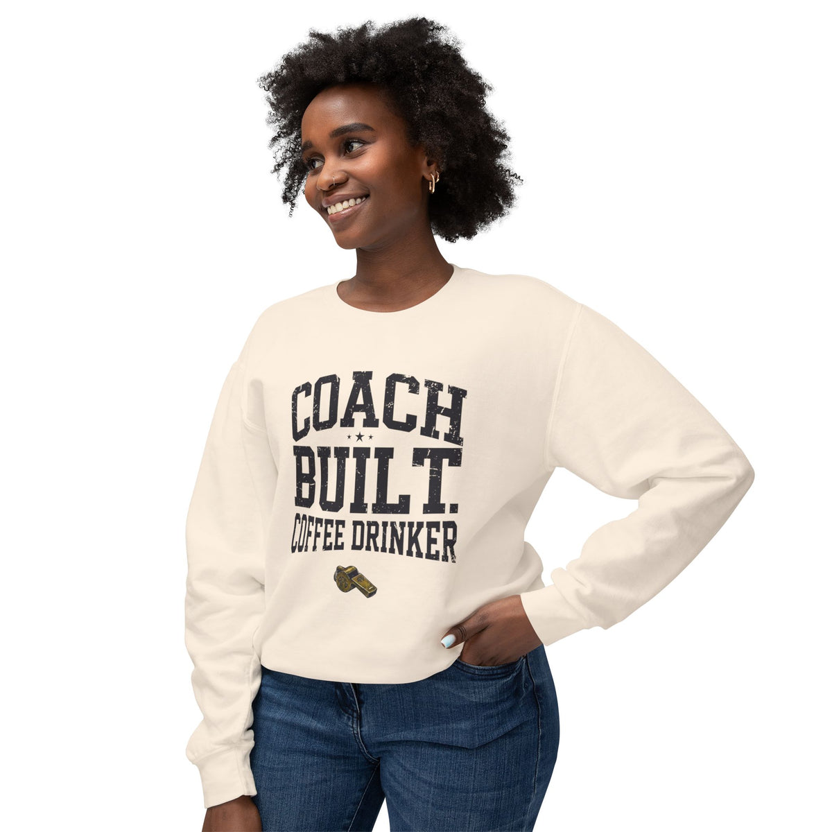Coach Built Coffee Drinker Lightweight 100% Cotton Crew