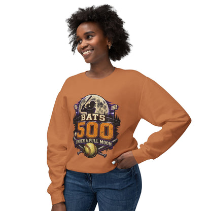 Bats .500 Under a Full Moon Lightweight Crewneck