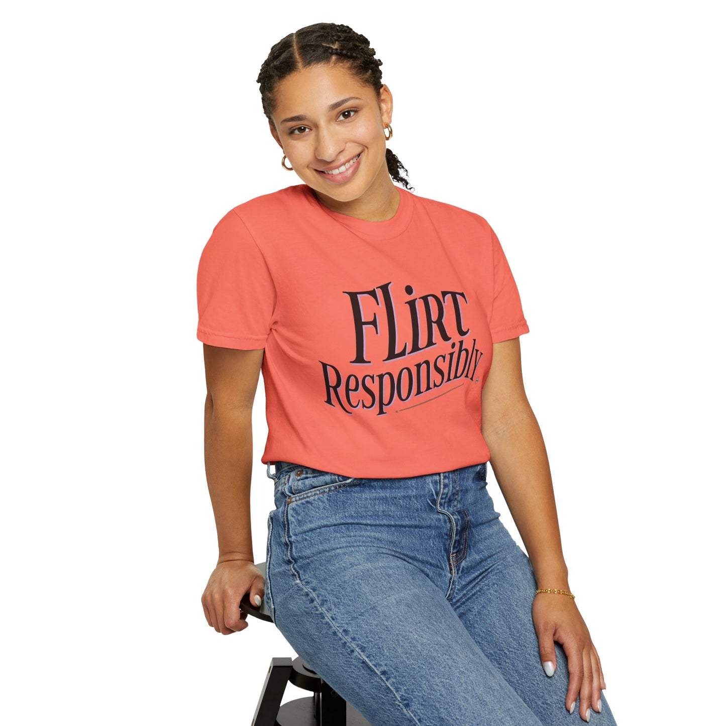 Unisex Tomboy T-shirt - 'Flirt Responsibly'