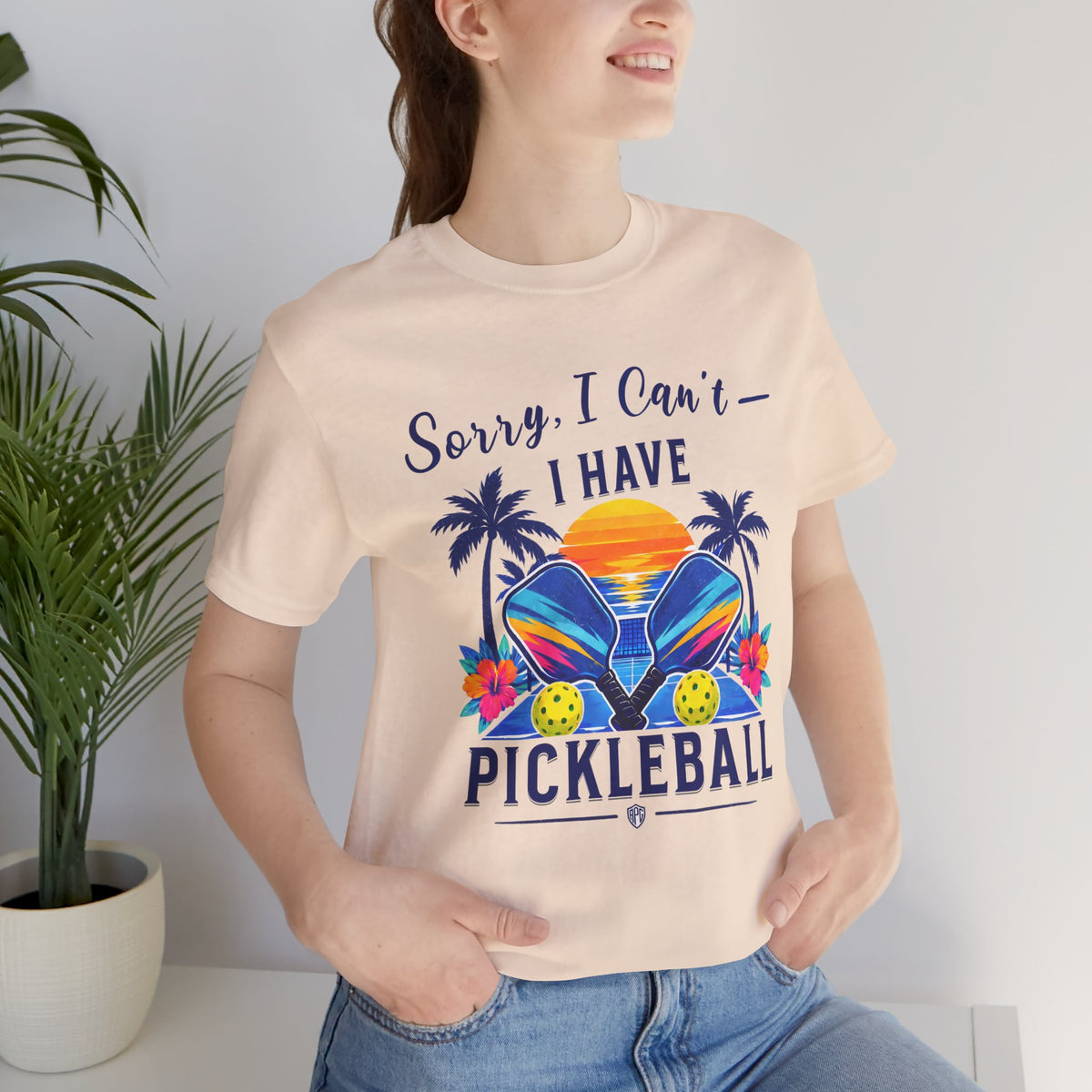 Sorry, I Can’t — I Have Pickleball | Tropical Pickleball Shirt