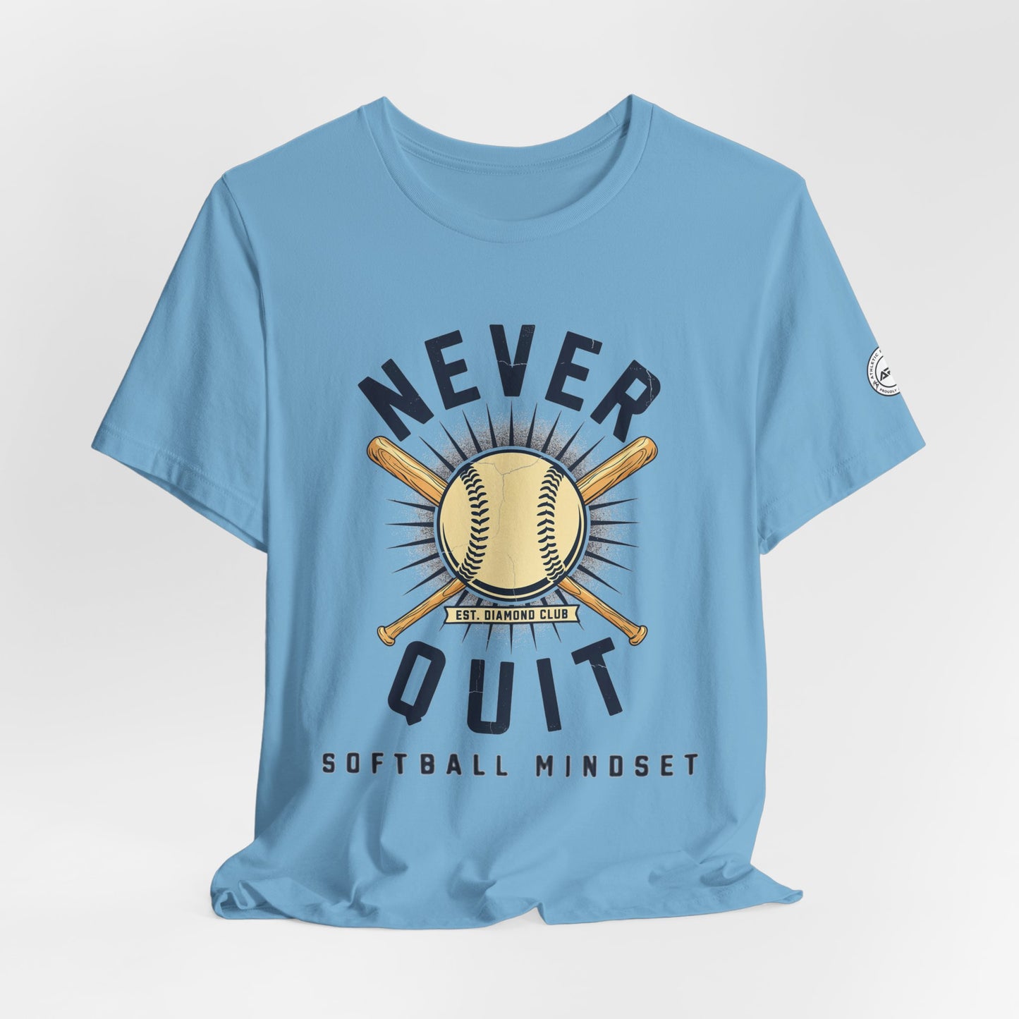 Never Quit Softball Mindset Graphic Tee