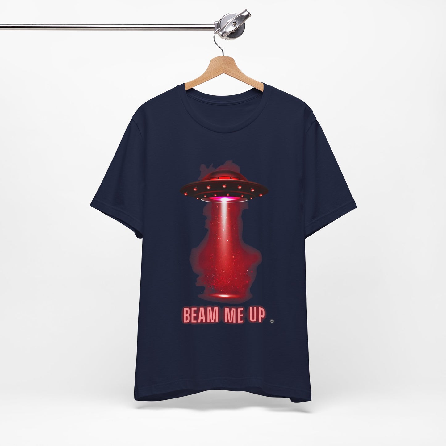 Beam Me UP Spaceship Tee - Unisex Jersey Short Sleeve