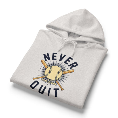 Never Quit Softball Cropped Hoodie | Softball Mindset