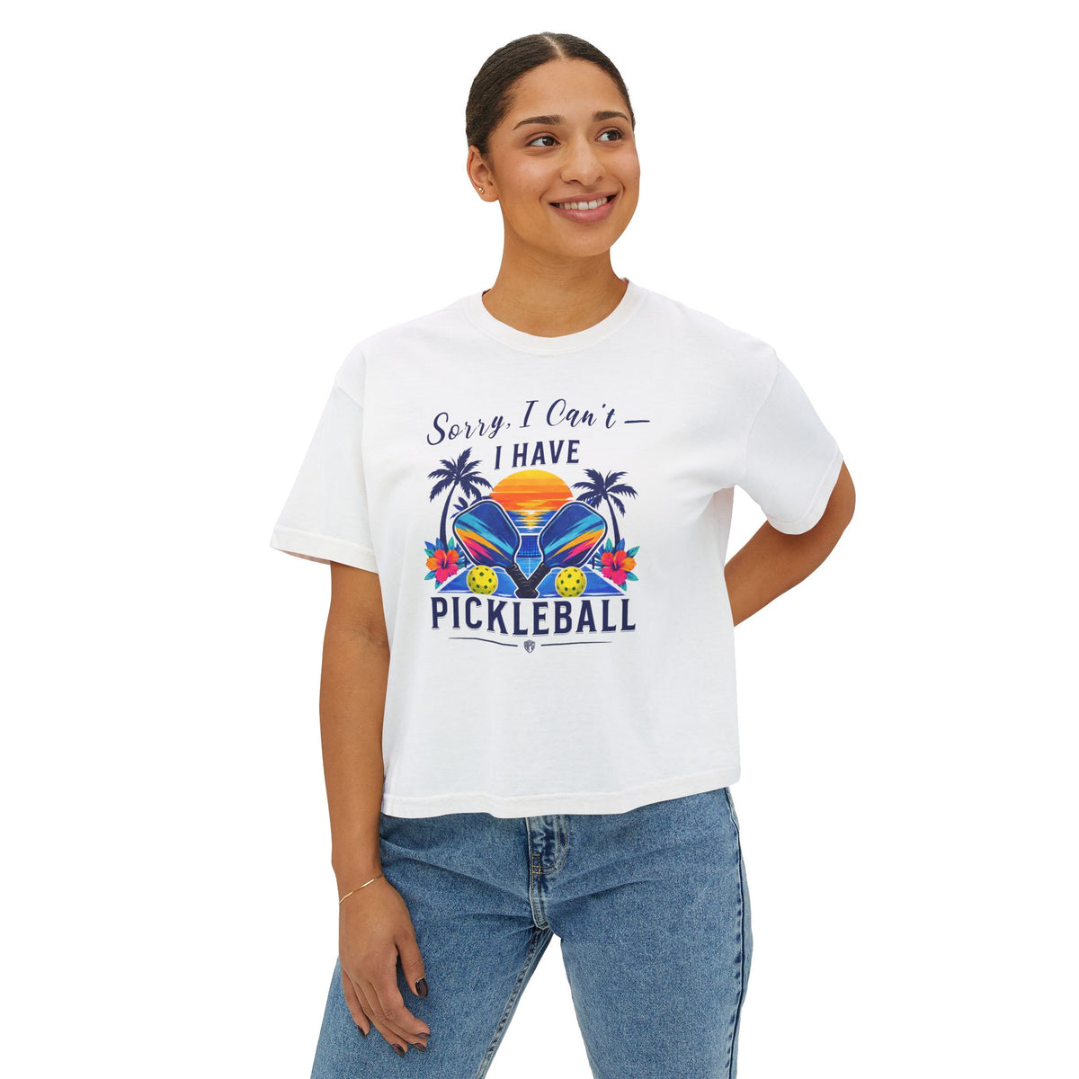 Sorry, I Can’t — I Have Pickleball Boxy Tee