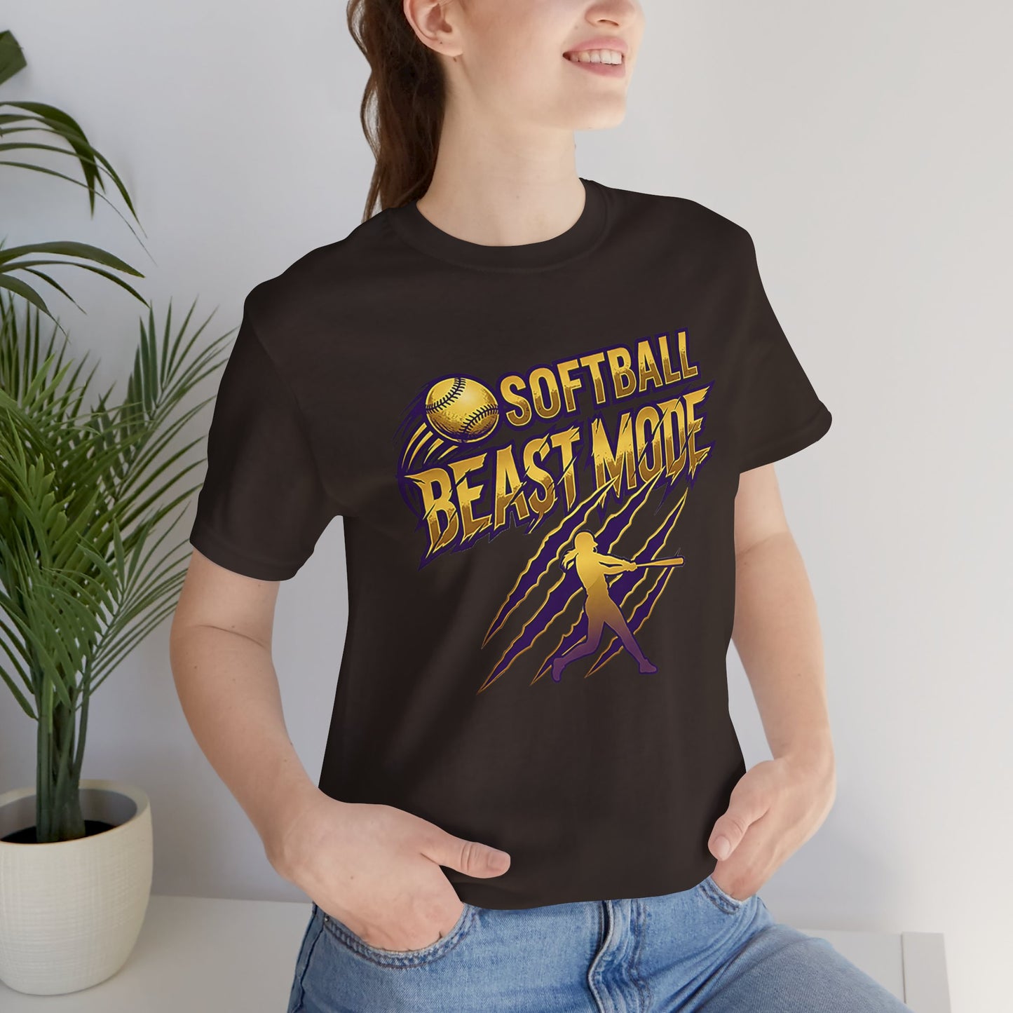 Softball Beast Mode Graphic Tee