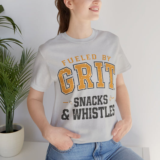 Fueled by Grit Snacks & Whistles Tee