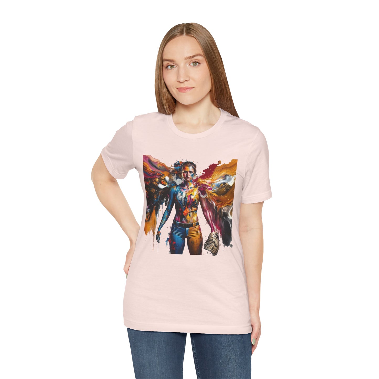 Painted Angel Softball T-Shirt