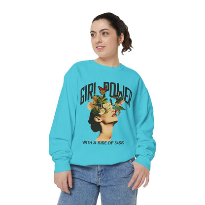 Girl Power With a Side of Sass Crewneck Sweatshirt