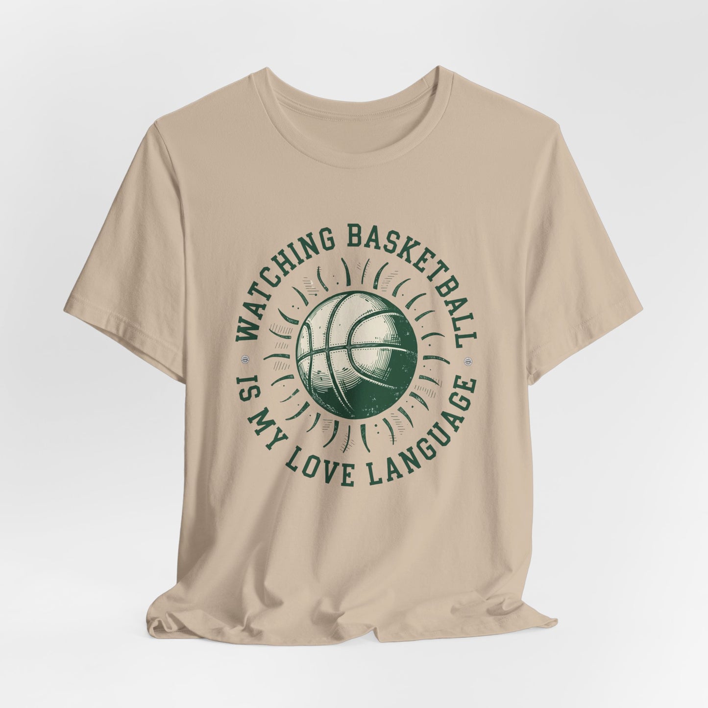 Watching Basketball Is My Love Language Shirt | Vintage Basketball Tee