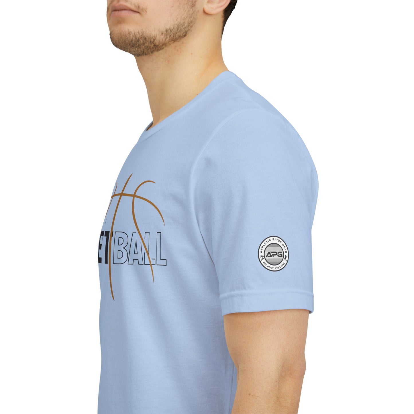 Basketball Pride Tee with Sleeve Logo
