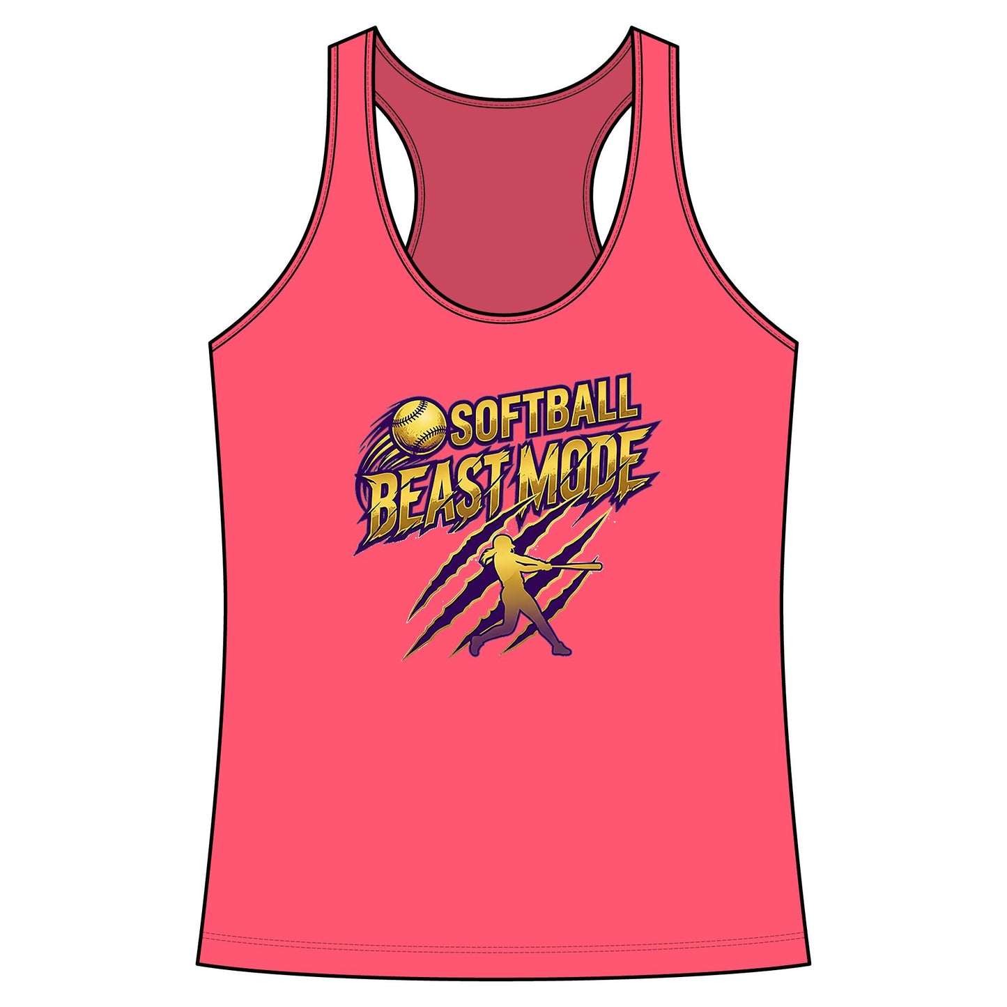Softball Beast Mode Women’s Performance Tank