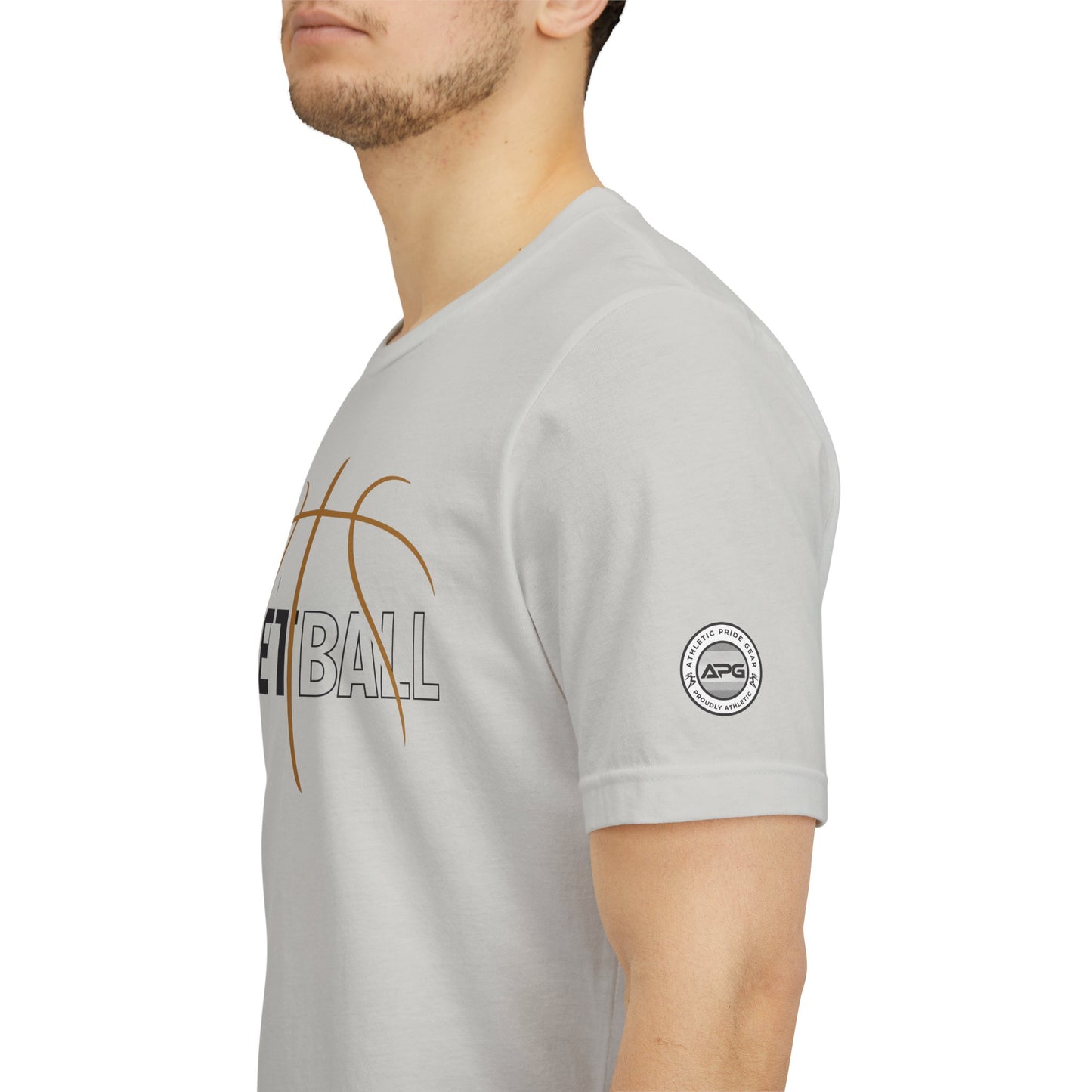 Basketball Pride Tee with Sleeve Logo