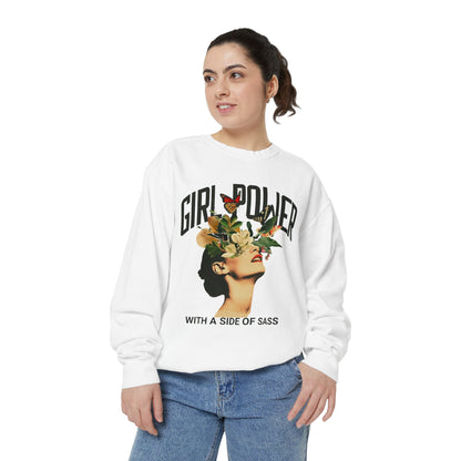 Girl Power With a Side of Sass Crewneck Sweatshirt
