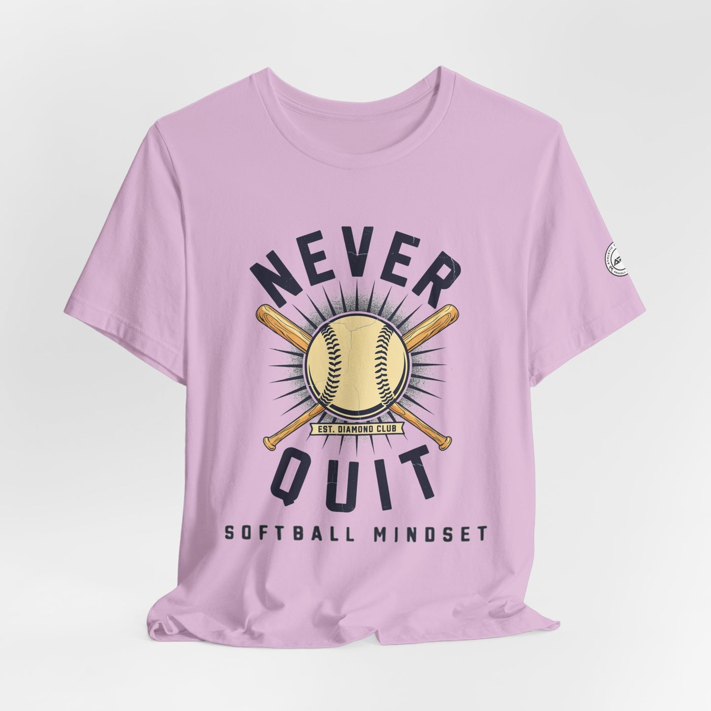 Never Quit Softball Mindset Graphic Tee