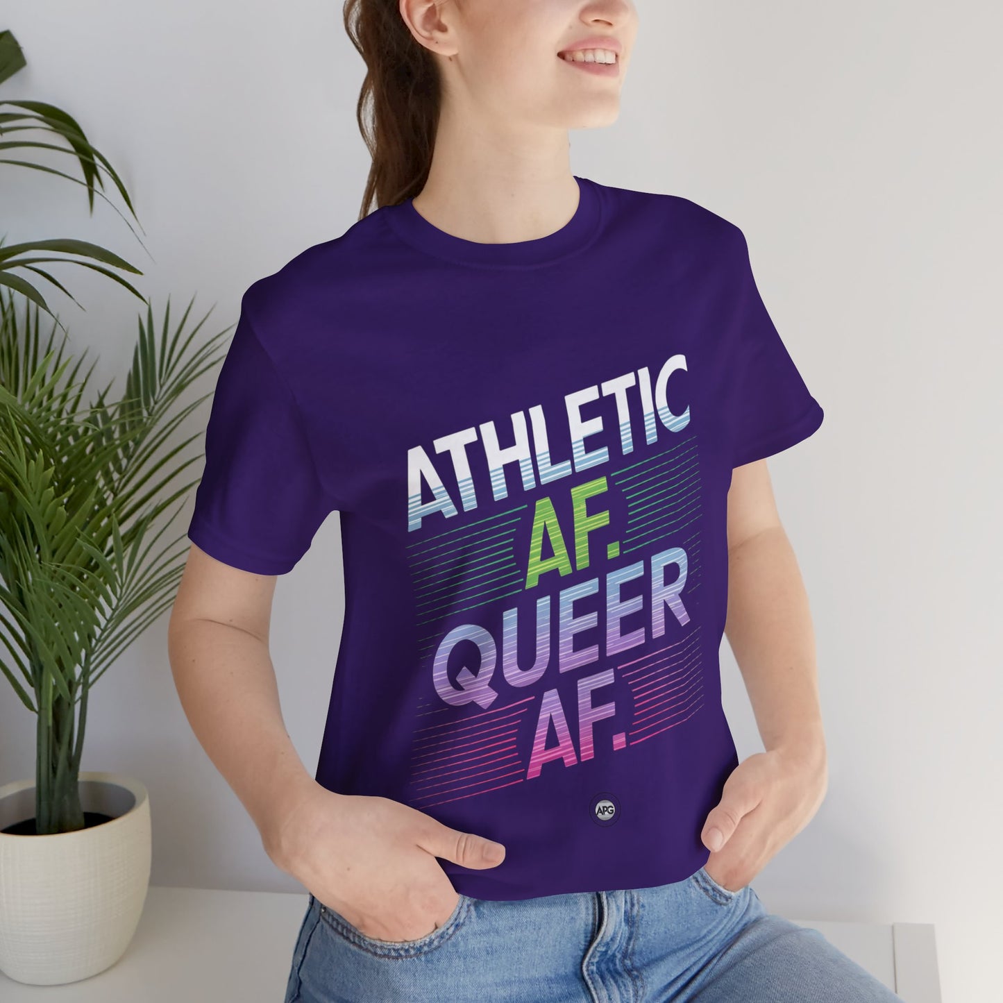 Athletic AF Queer AF Tee — LGBTQ+ Pride Athletic Graphic T-Shirt