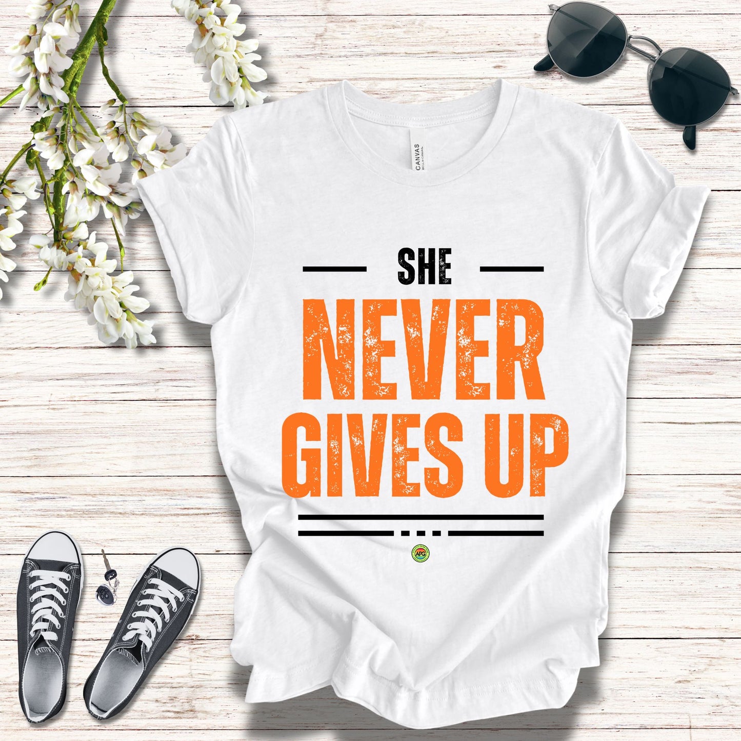 Graphic Tee - She Never Gives Up
