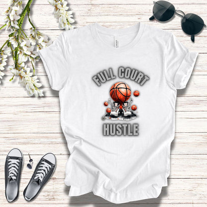 Basketball Tee - Full Court Hustle Design