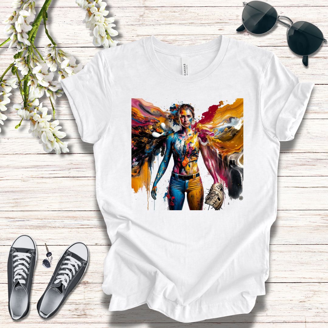 Painted Angel Softball T-Shirt