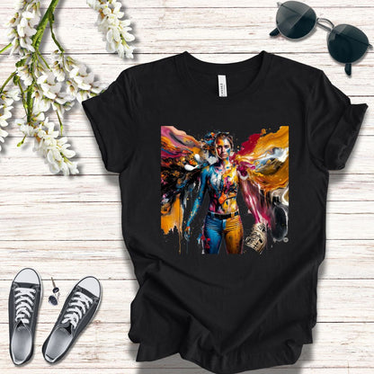 Painted Angel Softball T-Shirt