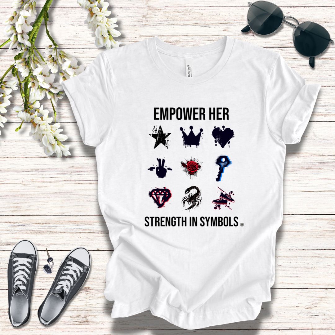 Empower her symbols tee