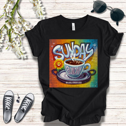 Sunday - Do Less Stress Less Graphic T-Shirt