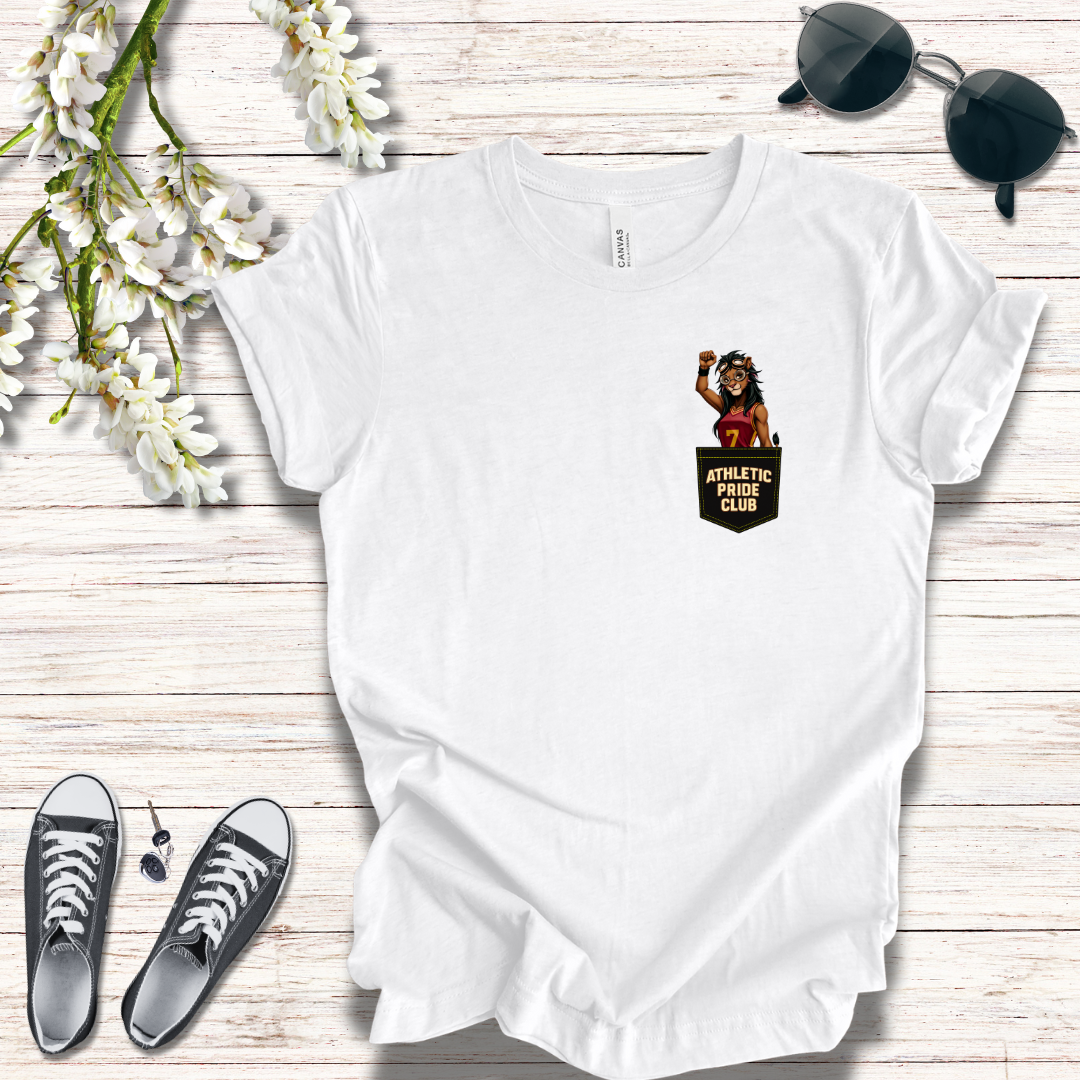 Basketball Pocket Tee - The Mascot Lioness #7