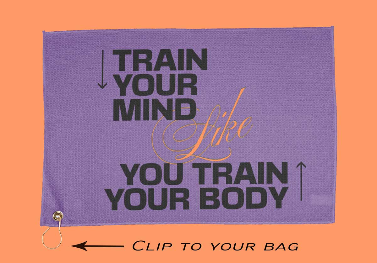 Towel - Train Your Mind Like You Train Your Body - Light Purple