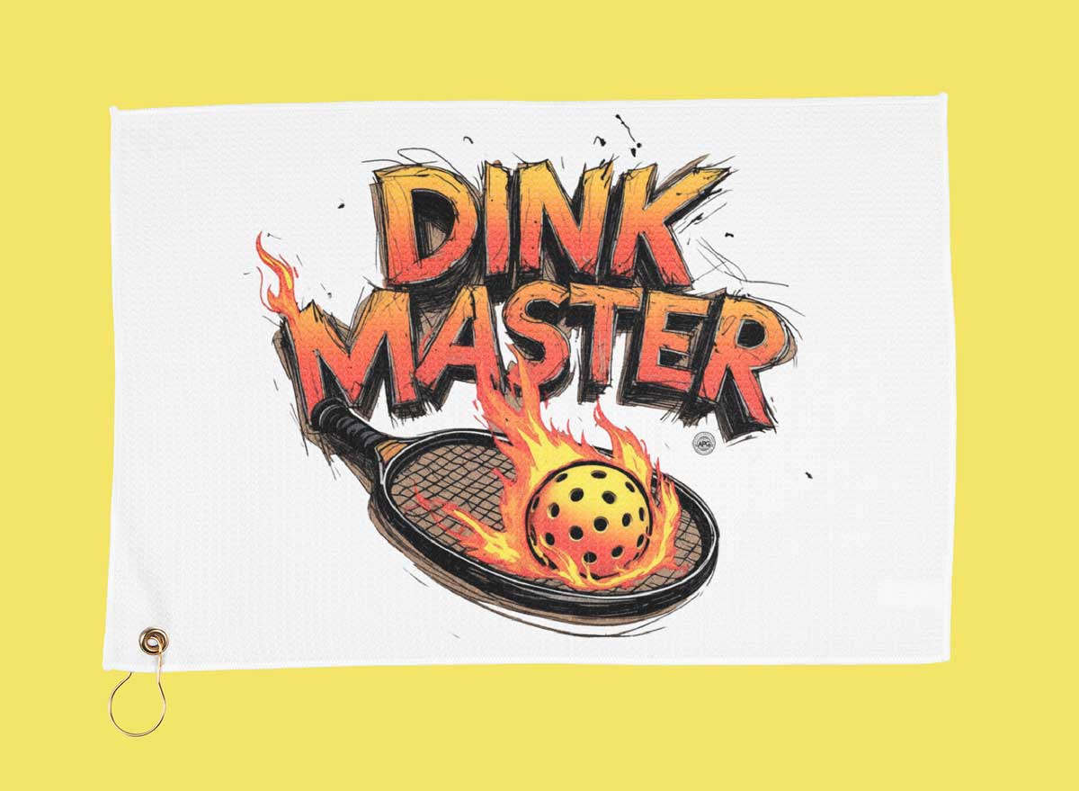 Sport Towel - Fun Unique Dink Master Pickleball Towel or Gift