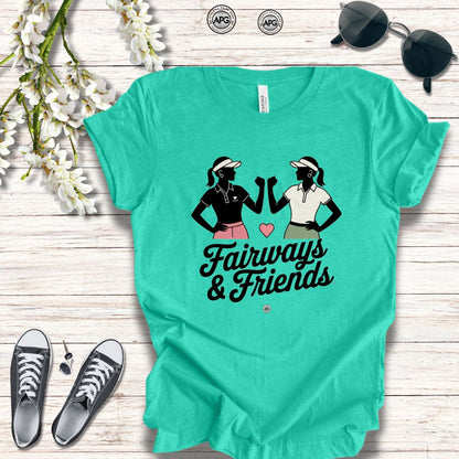 "Fairways & Friends" Golf Enthusiast Tee