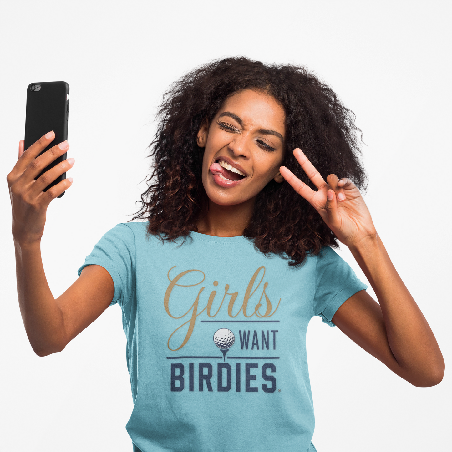 Girls Want Birdies Golf Tee