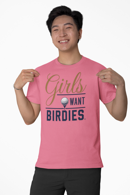 Girls Want Birdies Golf Tee