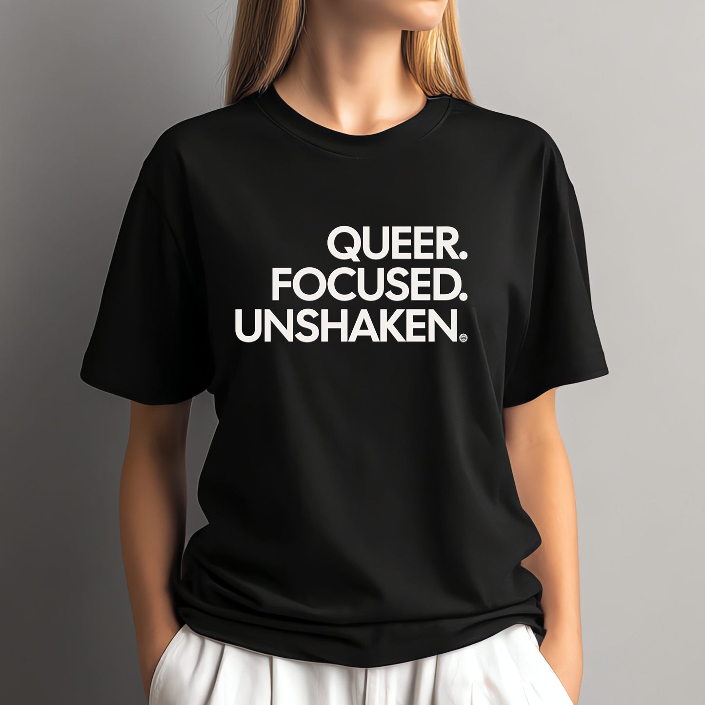 Queer Focused Unshaken Tee