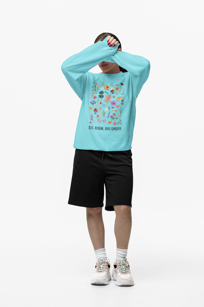 Rise, Bloom and Conquer - Heavyweight Crewneck